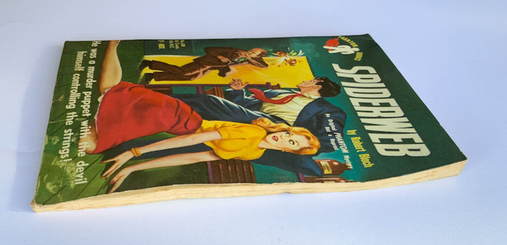 SPIDERWEB Australian crime pulp fiction book by Robert bloch 1955